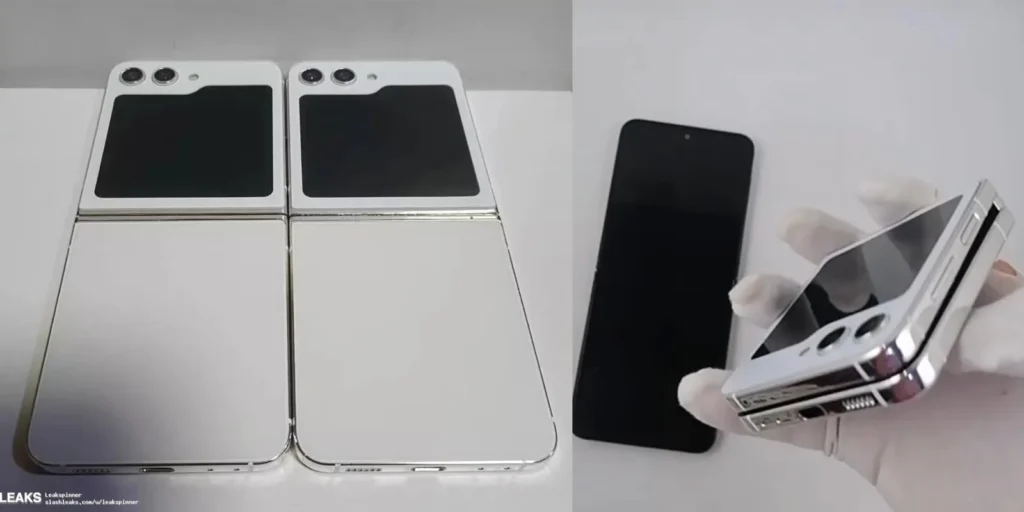 Galaxy Z Flip5 revealed in real-life images ahead of launch: Massive secondary display"