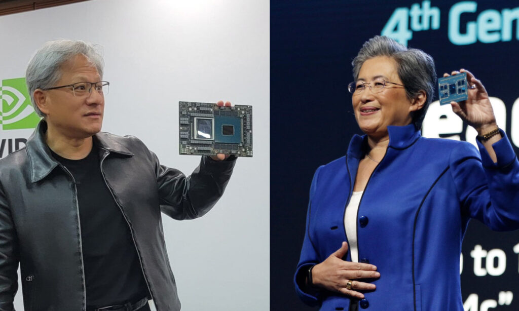 Jensen Huang and Lisa Su develop AI chip